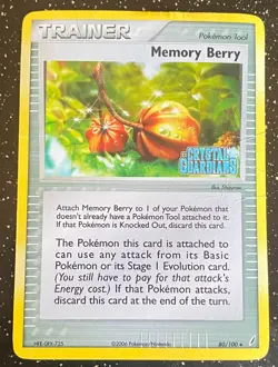 Memory Berry 80/100 EX Crystal Guardians (2006)- Reverse Holo Stamped - HP - Image 1