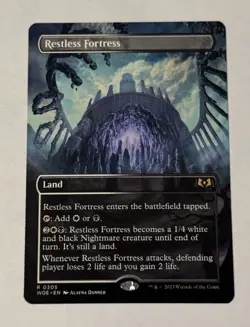 MTG Restless Fortress (Borderless) - Wilds of Eldraine NM - Image 1