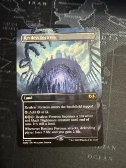 Restless Fortress (Borderless) - MTG - Near Mint or Better (Wilds of Eldraine) - Image 1