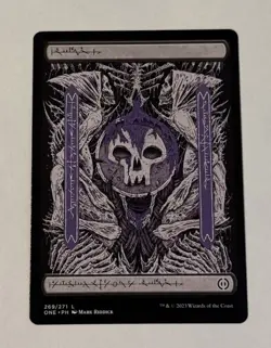 MTG Phyrexian Swamp 269/271 Phyrexia: All Will Be One Full Art Land LP - Image 1