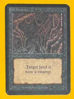 MTG EVIL PRESENCE Alpha (OldManMTG 012-877) - Image 1
