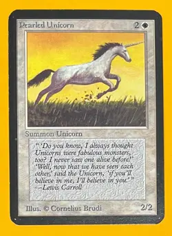 MTG PEARLED UNICORN Alpha (OldManMTG 012-975) - Image 1
