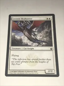 Magic The Gathering 2011 Leonin Skyhunter Card - Image 1