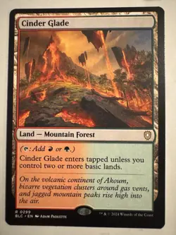 1x Cinder Glade (0299) - Bloomburow Commander - BLC - MTG - NM - Image 1
