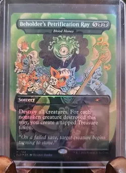 Beholder's Petrification Ray - Blood Money (Rainbow Foil) Secret Lair Drop MTG - Image 1