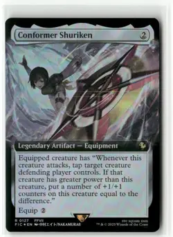 Conformer Shuriken Extended Art FOIL - Commander FINAL FANTASY MTG NM - Image 1