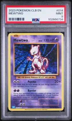 2023 POKEMON CLB TRADING CARD GAME CLASSIC #014 MEWTWO PSA 9 - Image 1