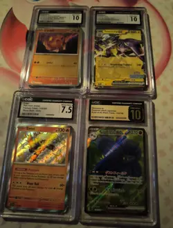 Pokemon Cgc Slab Lot Charmander,Entei, Toxtricity,Glimmora - Image 1