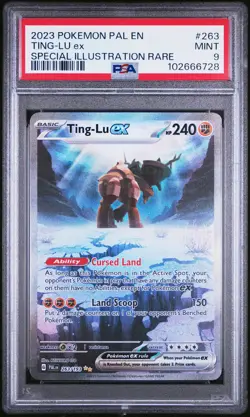 2023 POKEMON PAL EN-PALDEA EVOLVED SPECIAL ILLUSTRATION RARE TING-LU EX PSA 9 - Image 1