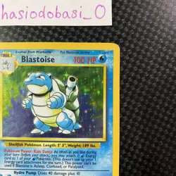 Pokemon Blastoise 2/102 Base Set Holo Rare WOTC LP / MP Condition - Image 2