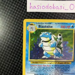 Pokemon Blastoise 2/102 Base Set Holo Rare WOTC LP / MP Condition - Image 3
