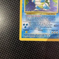 Pokemon Blastoise 2/102 Base Set Holo Rare WOTC LP / MP Condition - Image 4