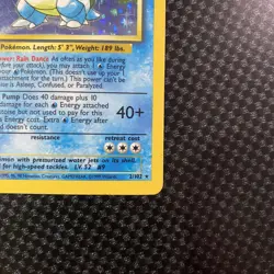 Pokemon Blastoise 2/102 Base Set Holo Rare WOTC LP / MP Condition - Image 5