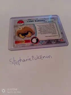 Pokemon Topps Tv Animation Edition Spanish Kabuto #140 Blue LogoMint - Image 4