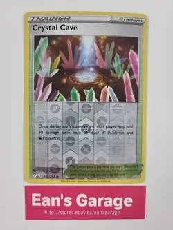 Pokemon Trainer Crystal Cave 144/203 Evolving Skies Reverse Holo Uncommon - MN - Image 1