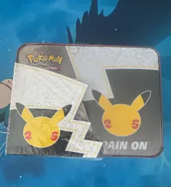 Pokemon 25th Anniversary Celebrations Treasure Chest Lunchbox Tin Factory SEALED - Image 2