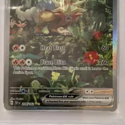 Pokemon Gouging Fire ex 204/162 PSA 4 Pop 8 - Image 3