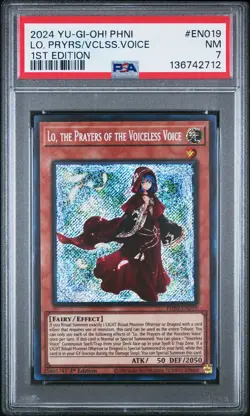 2024 YU-GI-OH! PHNI-PHANTOM 1ST ED LO THE PRAYERS OF THE VOICELESS VOICE PSA 7 - Image 1