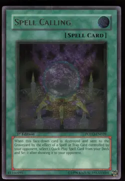 Spell Calling POTD-EN039 Ultimate Rare Power of the Duelist 1st Edition Yu-Gi-Oh - Image 1