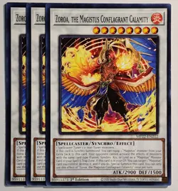 Yugioh x3 Zoroa, The Magistus Conflagrant Calamity MP22-EN212 Common 1st Edition - Image 1