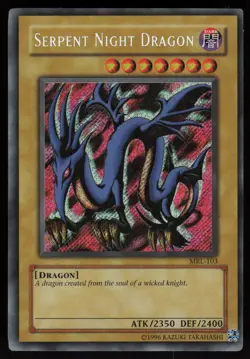 Serpent Night Dragon MRL-103 Secret Rare Magic Ruler Unlimited Yu-Gi-Oh - Image 1