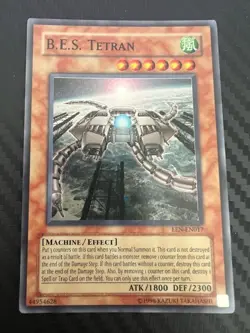 Yugioh B.E.S. Tetran EEN-EN017 Super Rare Unlimited LP - Image 1
