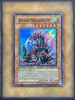 Yugioh Armed Dragon LV7 DP2-EN012 Super Rare 1st Ed LP - Image 1