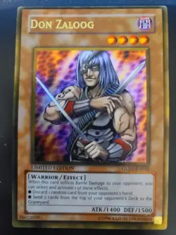 YuGiOh Don Zaloog Gold Rare GLD1-EN012 Limited Edition LP - Image 1