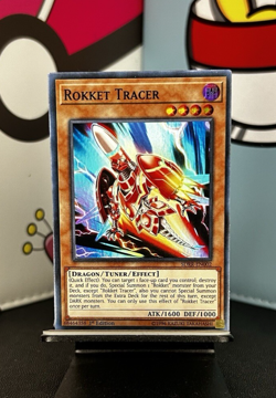 Yugioh TCG ROKKET TRACER SDRR-EN002 Super Rare 1st Edition ROKKET REVOLT - Image 1