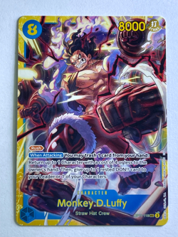 One Piece The Azure Sea's Seven Monkey .D. Luffy SR OP14-013 CPics and Desc - Image 5