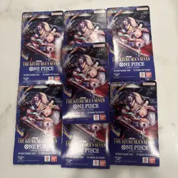 One Piece OP14 THE AZURE SEA’S SEVEN Sleeved Booster Packs Lot Of 7 - Image 1