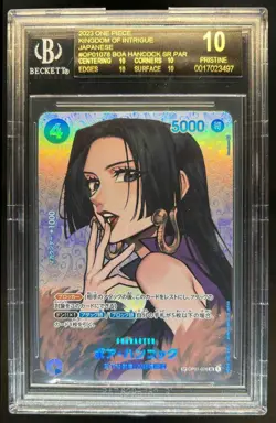 2023 One Piece Jp Kingdom Intrigue Boa Hancock PAR #OP01-078 BGS 10 Black Label - Image 1