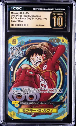 2024 ONE PIECE JAPANESE PC : ONE PIECE DAY '24 MONKEY D. LUFFY CGC 10 PRISTINE - Image 1
