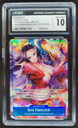 2025 ONE PIECE CCG BOA HANCOCK OP07-051 ALT ART CGC 10 B PT - Image 1