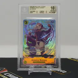 BGS 10 PRISTINE Jewelry Bonney Alt Art #OP08-105 Two Legends English One Piece - Image 1