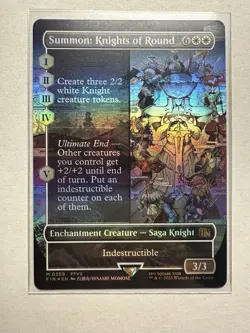 Summon: Knights of Round (Borderless) #359 (Foil) NM Final Fantasy FIN Magic MTG - Image 1
