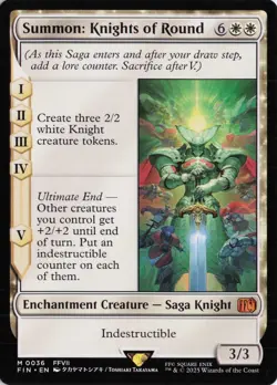 Summon: Knights of Round 36 Regular FIN Final Fantasy MTG M/NM - Image 1