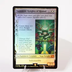 Summon: Knights of Round 36 Foil FIN Final Fantasy MTG NM See Video - Image 1