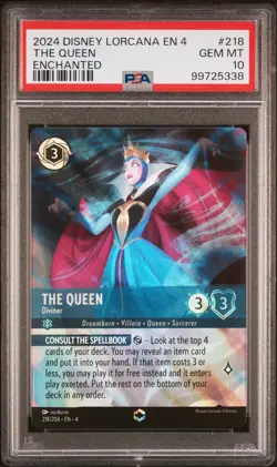 2024 DISNEY LORCANA EN 4-URSULA'S RETURN ENCHANTED THE QUEEN - DIVINER PSA 10 - Image 1