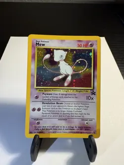 Mew SWIRL Pokemon WOTC 1999-2000 Black Star Promo Holo 09 NM- - Image 1