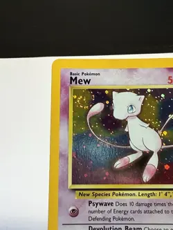 Mew SWIRL Pokemon WOTC 1999-2000 Black Star Promo Holo 09 NM- - Image 2