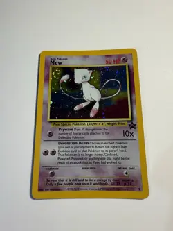 Mew SWIRL Pokemon WOTC 1999-2000 Black Star Promo Holo 09 NM- - Image 3