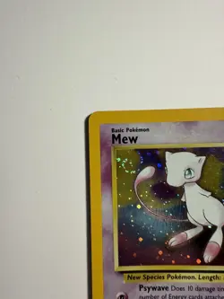 Mew SWIRL Pokemon WOTC 1999-2000 Black Star Promo Holo 09 NM- - Image 4