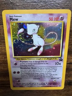 Mew Black Star Promo Holo Rare Pokemon WOTC 09/53 WITH SWIRL!! - Image 3
