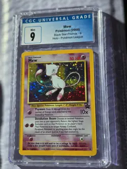Mew 09/53 Wotc Promo Holo SWIRL CGC 9 - Pokemon Card - Black Star Promo! - Image 1