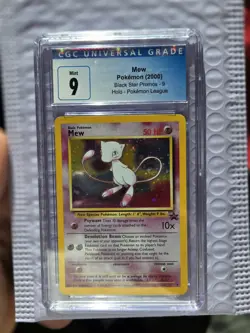 Mew 09/53 Wotc Promo Holo SWIRL CGC 9 - Pokemon Card - Black Star Promo! - Image 4
