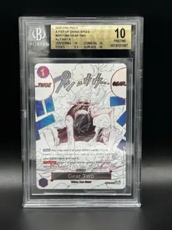 One Piece - Gear Two OP11-080 - A Fist of Divine Speed ALT ART, BGS 10 (English) - Image 1