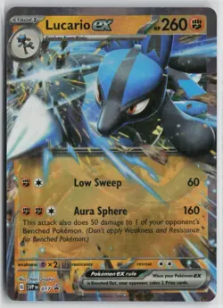 Pokemon Lucario ex - 017 SV: Scarlet & Violet Promo Cards NM - Image 1