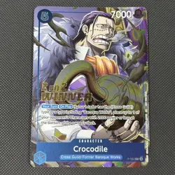 Crocodile (Store 2-on-2 Battle 2025 Winner) P-082 One Piece Promotion Cards Foil - Image 1