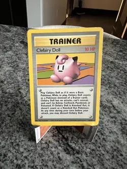 Pokemon TCG Clefairy Doll Trainer Base Set 70/102 - Image 1